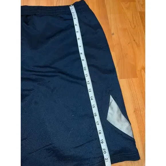 Nike Basketball Shorts Blue Silver Active Wear Bottoms Sports Large - Picture 6 of 7